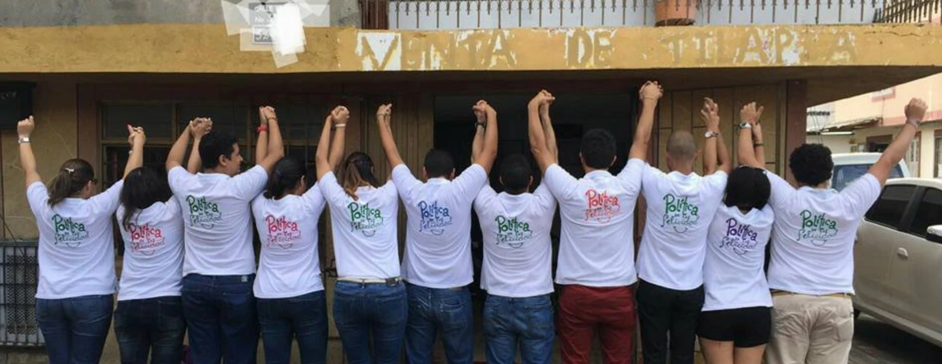 Grupo de personas de Política de la Felicidad